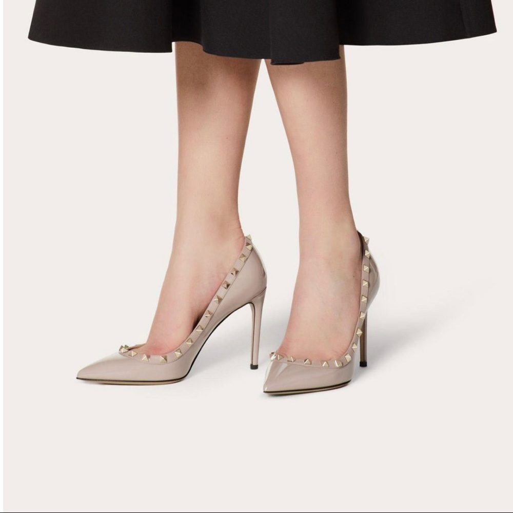 Valentino Garavani Rockstud Leather 100mm Pump